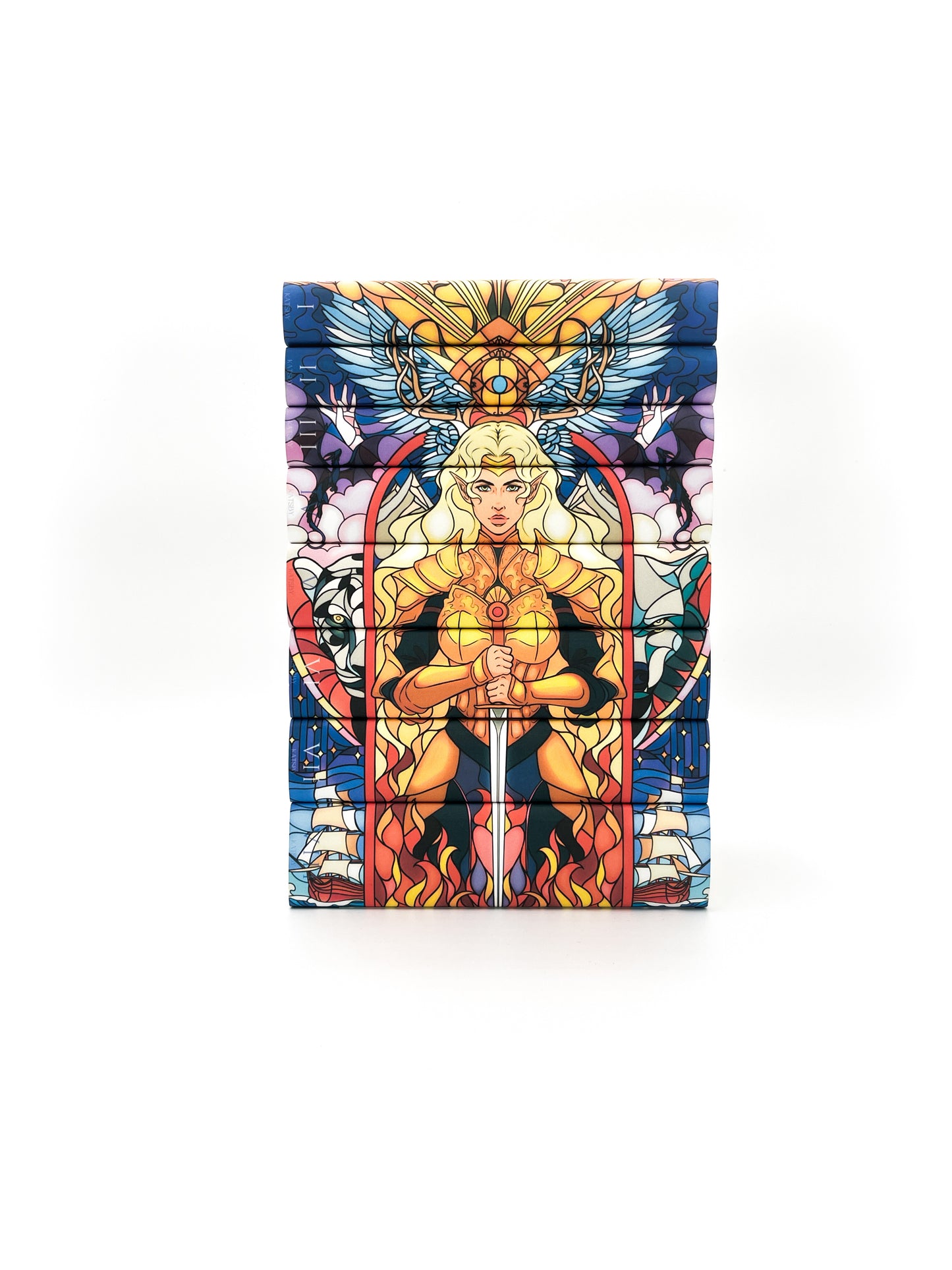 Aelin Inspired Dust Jackets | Throne of Glass Inspired Book Stack | Terrasen Inspired Dust Jackets