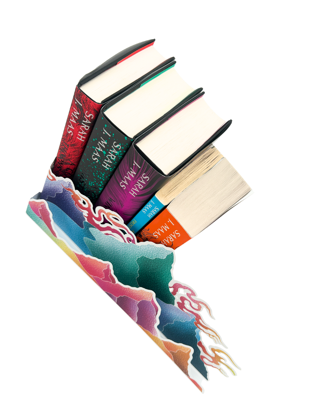 Velaris Decorative Book Huggie: ACOTAR Inspired Shelf Decor | Highlighter Mountains