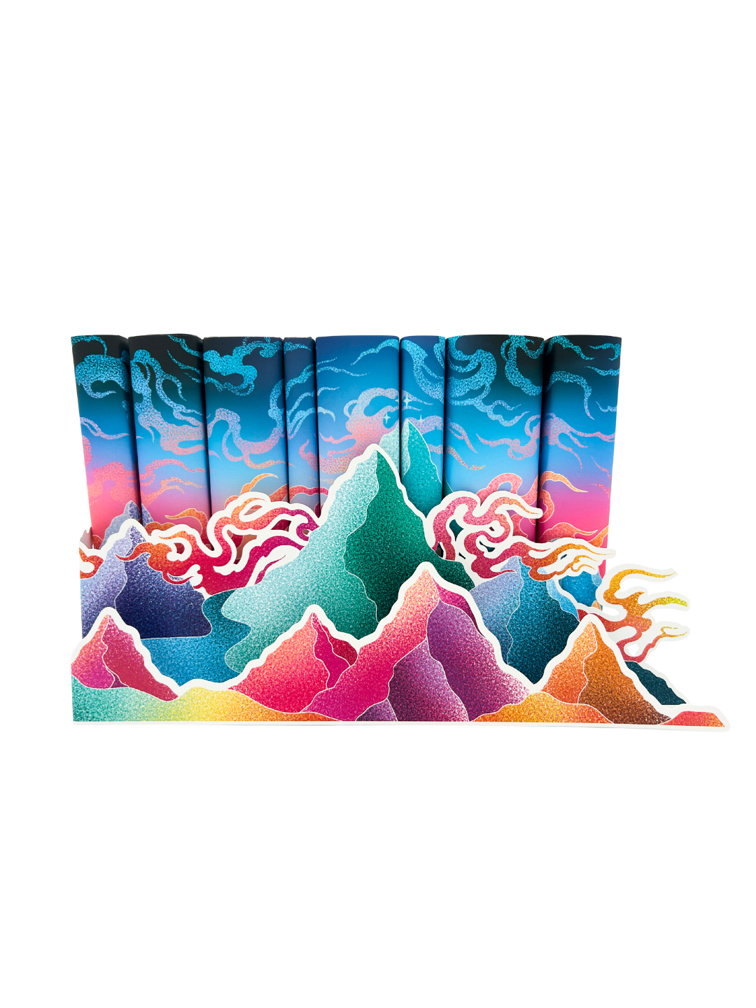 Velaris Decorative Book Huggie: ACOTAR Inspired Shelf Decor | Highlighter Mountains